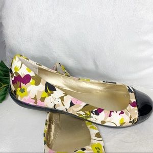 Marc Fisher floral ballet flats
